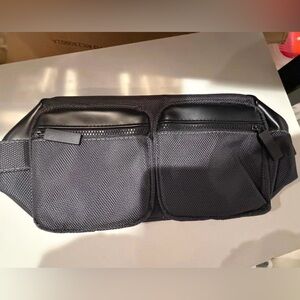 Black Men's Double-Pocket cosmetics bag Paco Rabanne